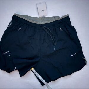 Nike Stride Black Running Shorts